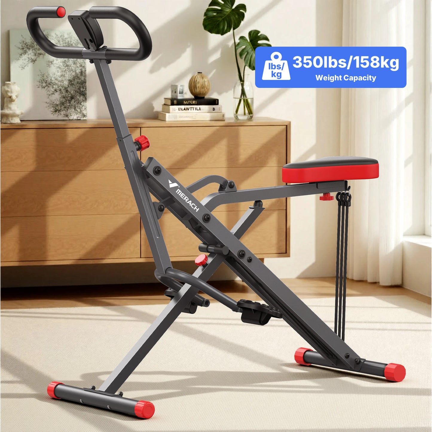 MERACH R07 Squat Machine 2in1 Rowing Foldable Home Workout