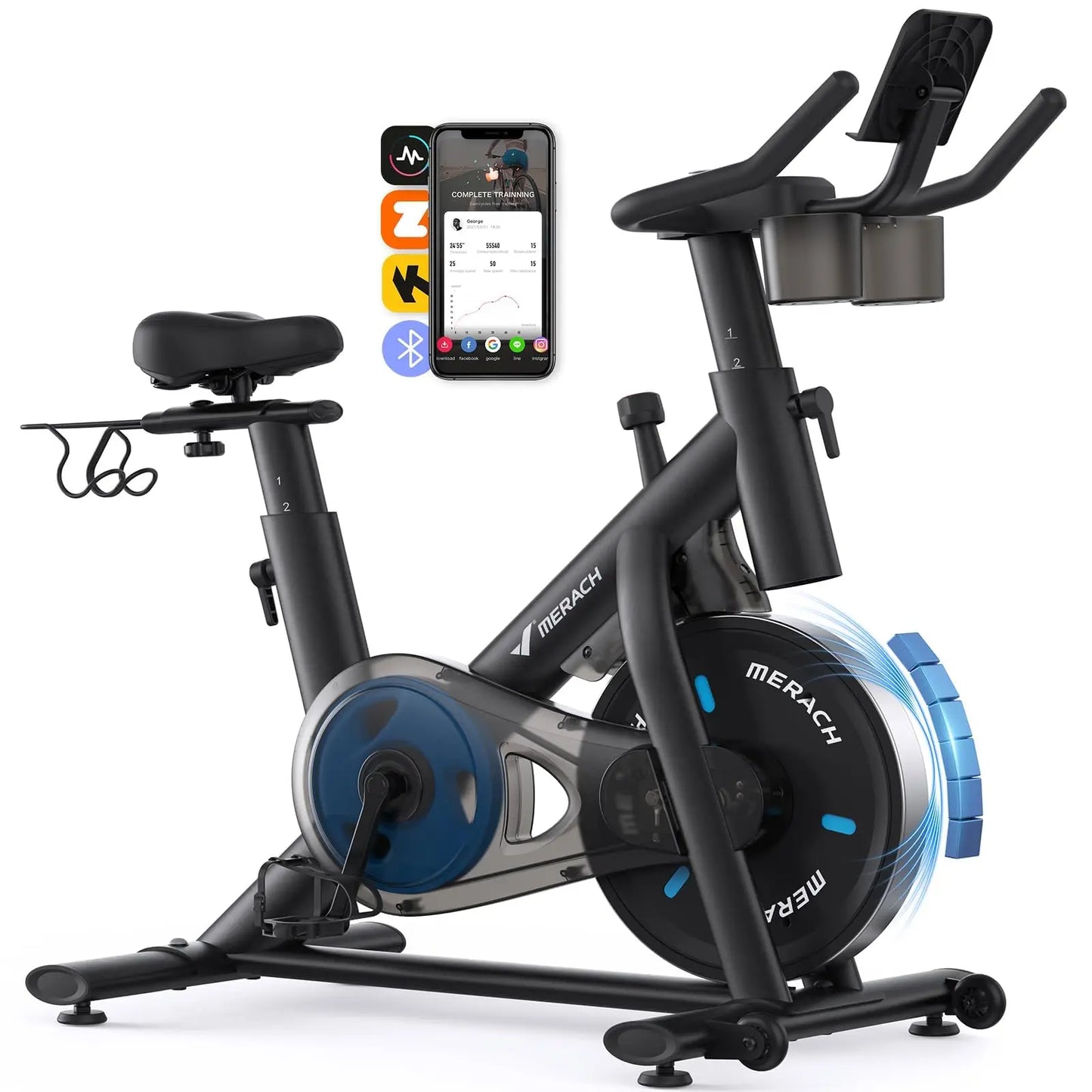 MERACH Magnetic Indoor Cycling Bike With Exclusive App And Low Noise