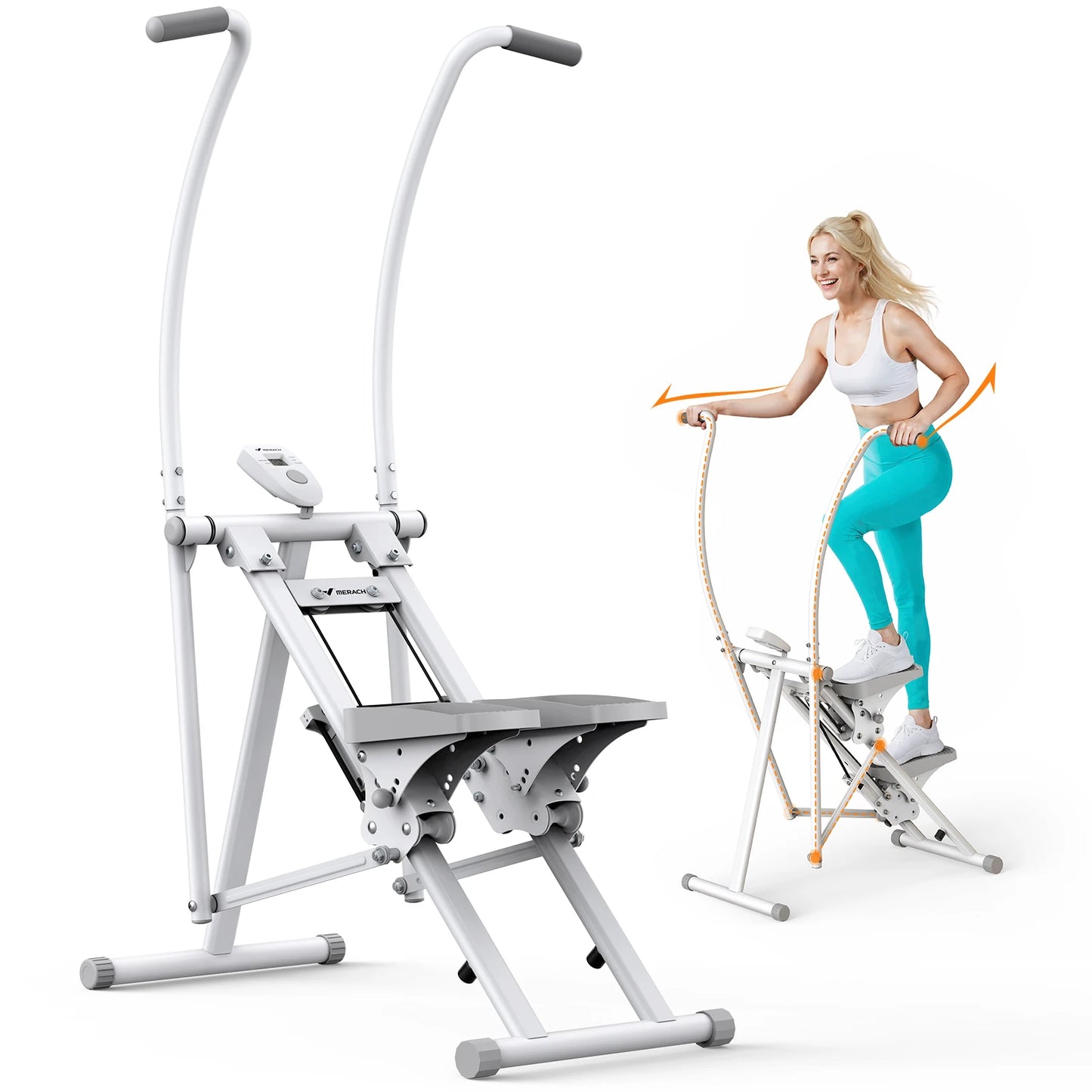 MERACH Stair Stepper For Home Gym Full-Body Workout Compact Climber