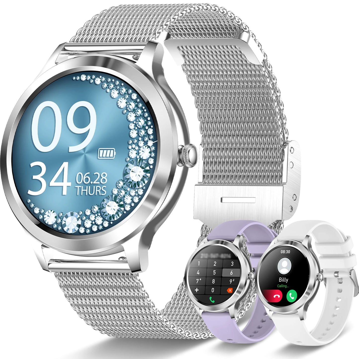 INNOFOVO Touchscreen Smartwatch With Long Battery And Alerts