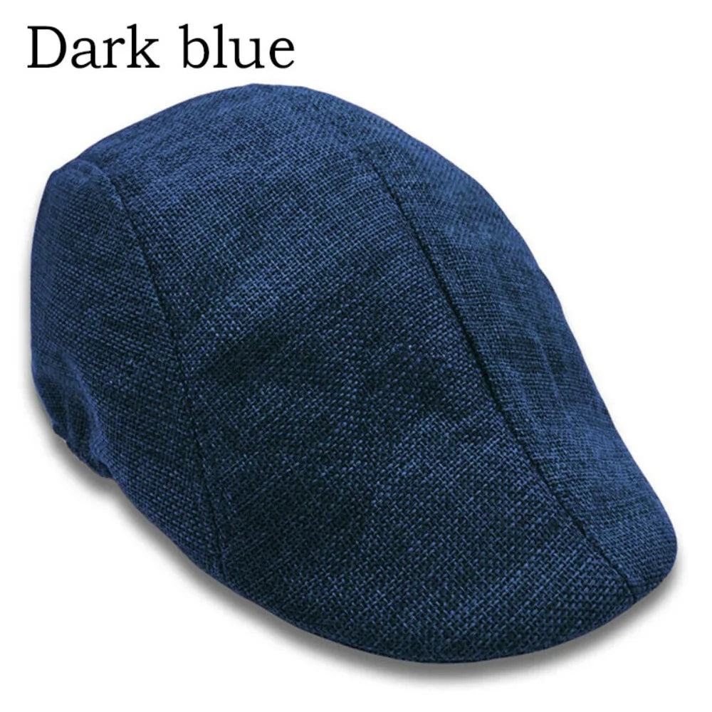 Peaky Newsboy Golf Cap For Men And Boys Vintage Beret