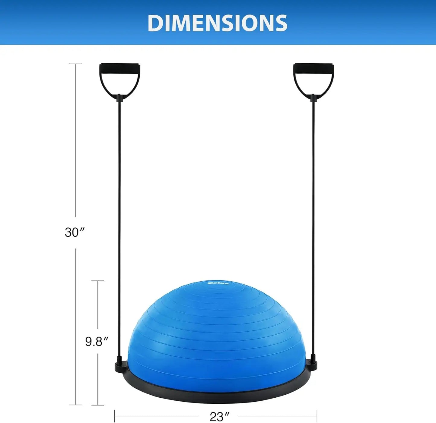 YTYIN Balance Ball Trainer With ResiBands And Foot Pump