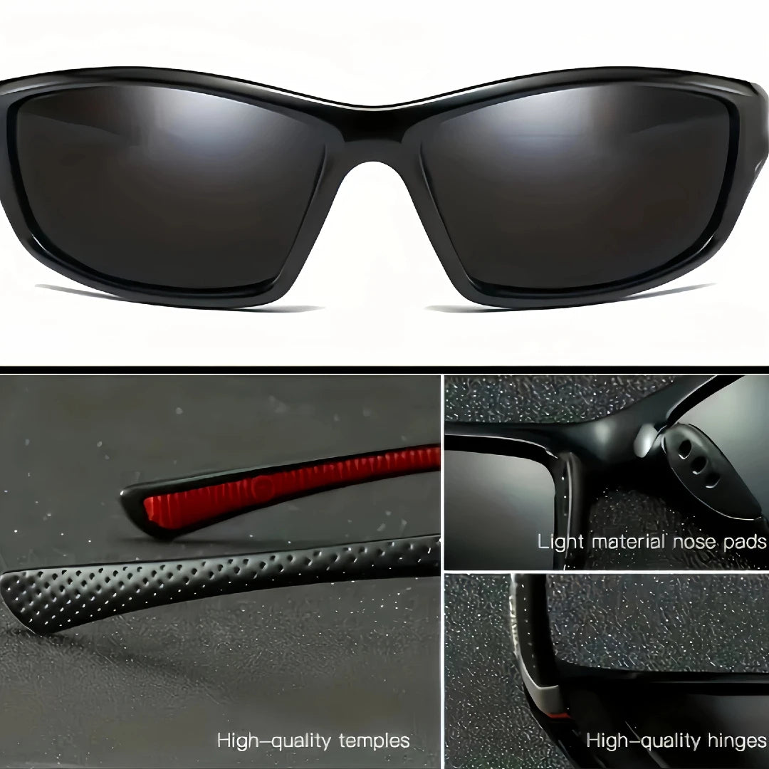 4 pairs of fashionable polarized men's and women's sunglasses, suitable for summer cycling, sports, leisure, outdoor fishing,