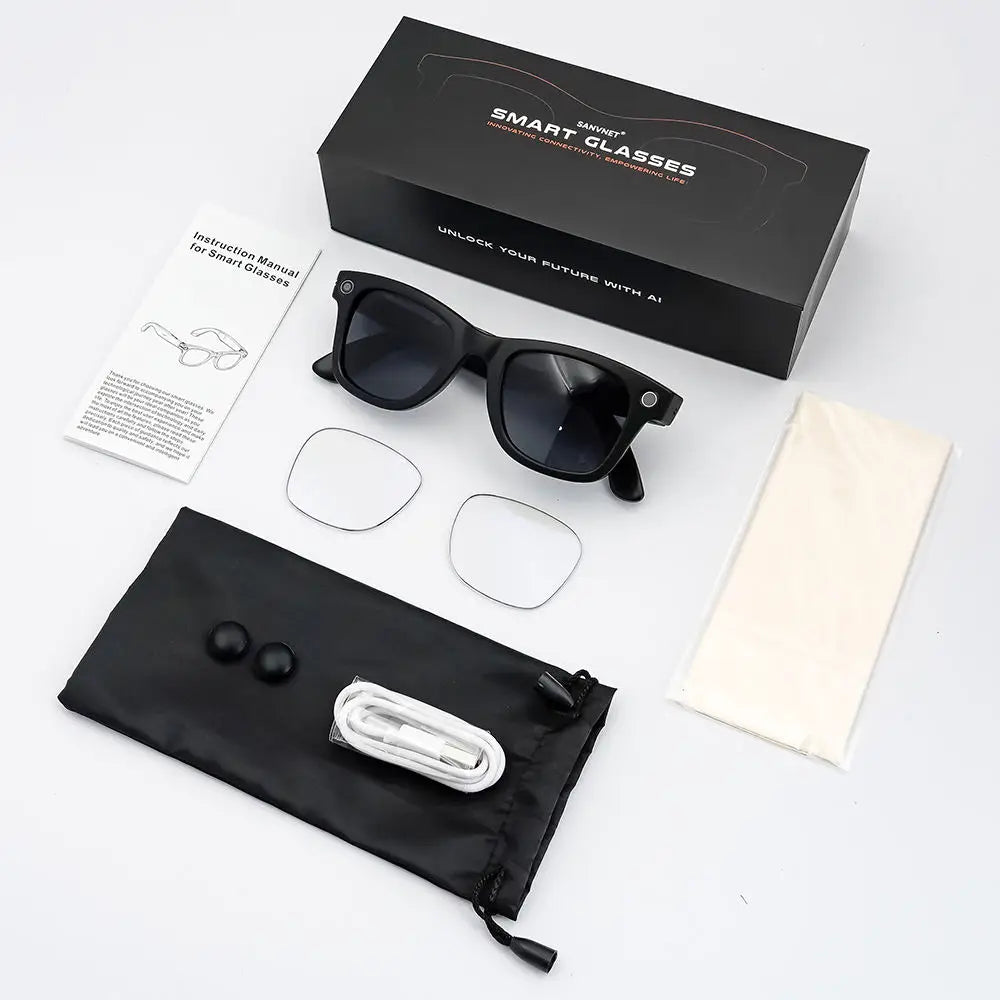 Smart Glasses GS4 Max With 8MP Camera And AI Translation