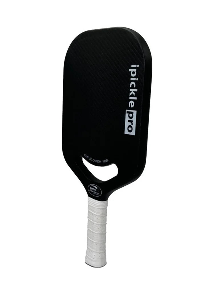 SONGYI 3k Carbon Fiber Pro Pickleball Paddle Thermoformed Unibody Edgeless Highly Elastic Shock-Absorbing Non-Slip USA Approved