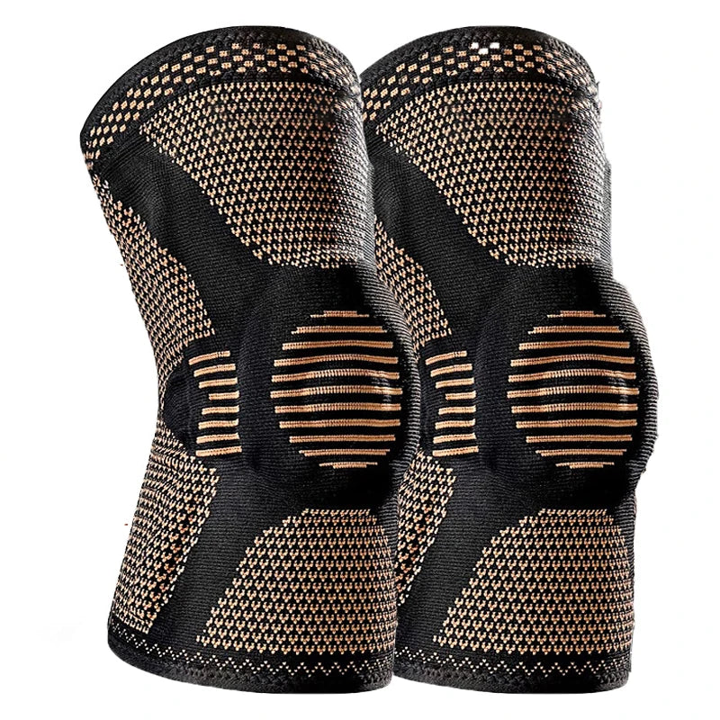 Orthopedic Knee Pad Support Adjustable Sport Brace Copper Nylon