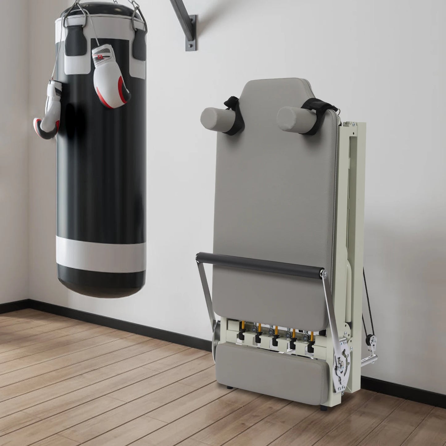 Foldable Pilates Reformer Machine for Home Gym and Yoga Fitness