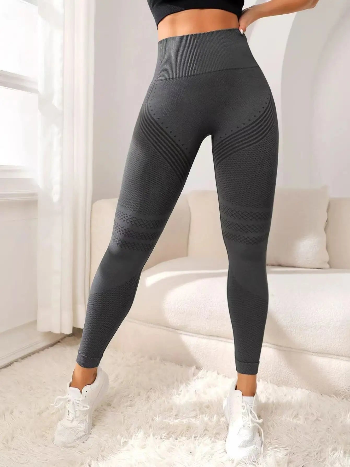 Slimove Cellulite 3D Leggings High Waisted Butt Lifting Tummy Control