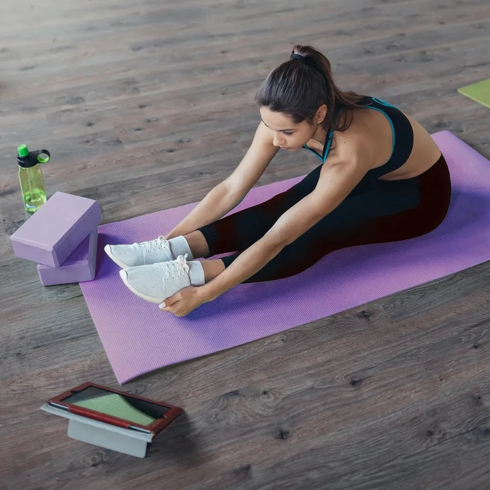 BalanceFrom 7-Piece Yoga Set with 71x24x0.5 Inches Extra Thick Mat and Carrying Sling – Includes 2 Blocks
