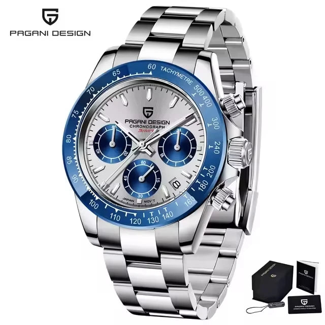 PAGANI DESIGN PD1644 Men Stainless Steel VK63 Chronograph Watch
