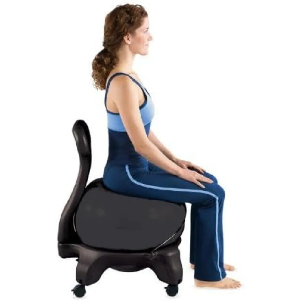 Gaiam Classic Balance Ball Chair With Pump And Guide