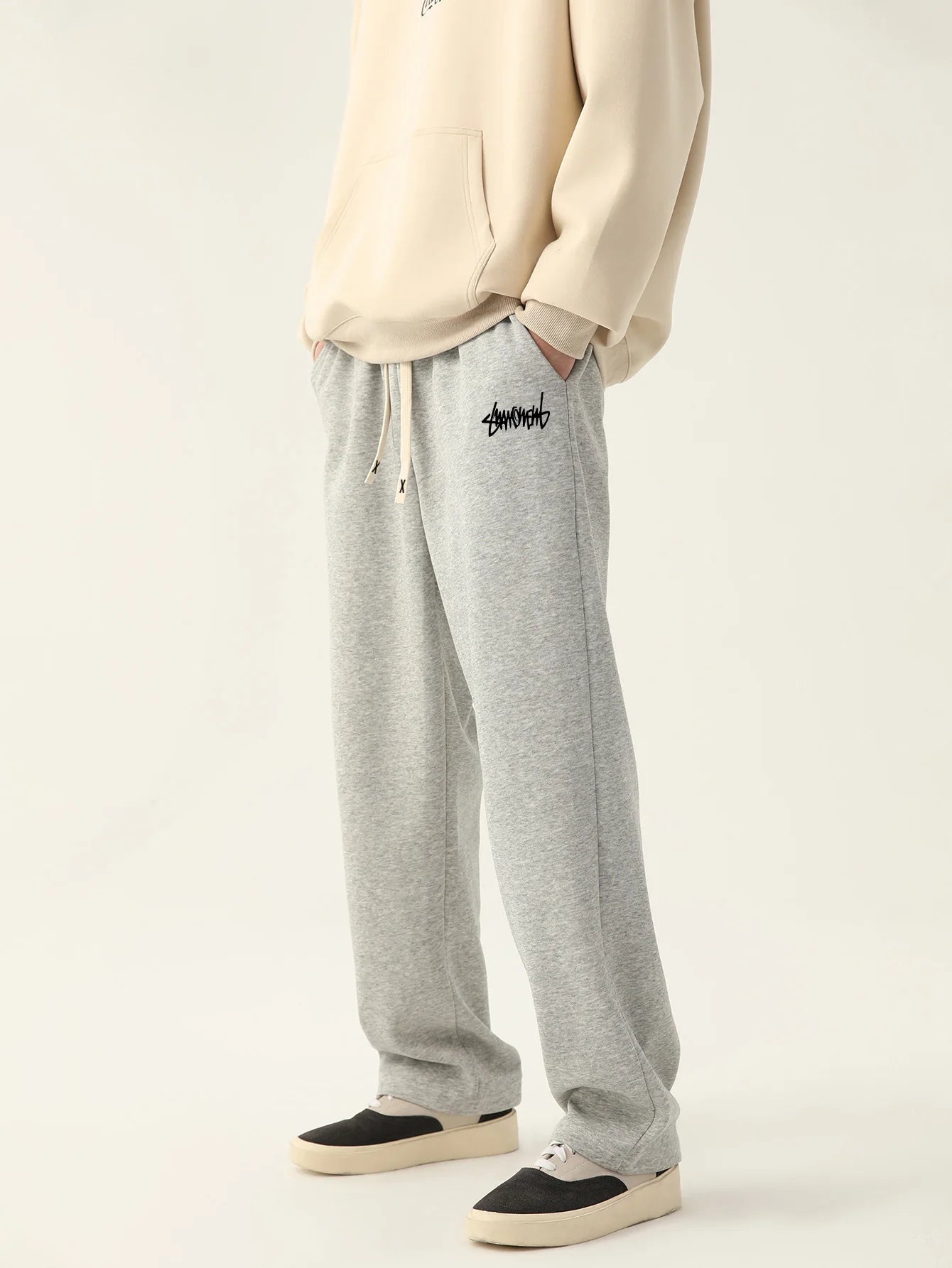 Longe Men's Baggy Jogging Pants Breathable Outdoor Sweatpants