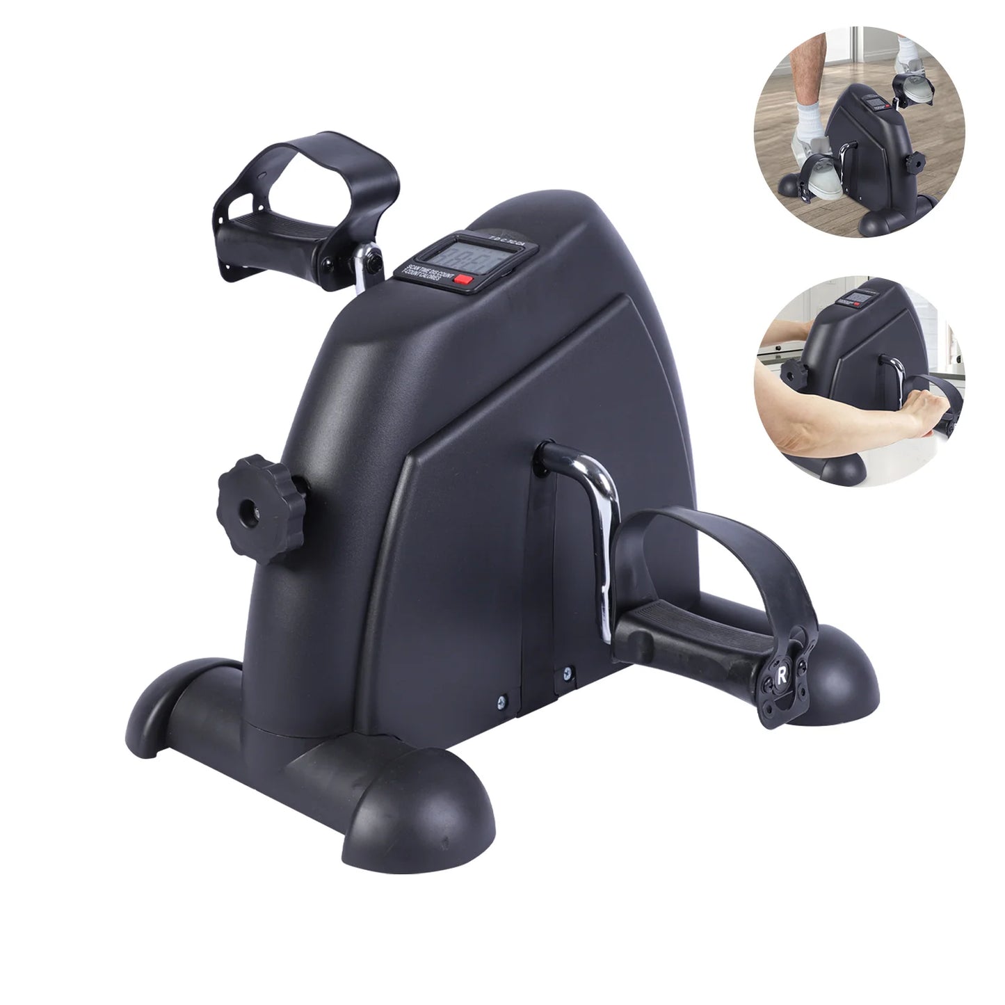 Under Desk Pedal Exerciser With LCD Display For Leg Arm Knee Therapy