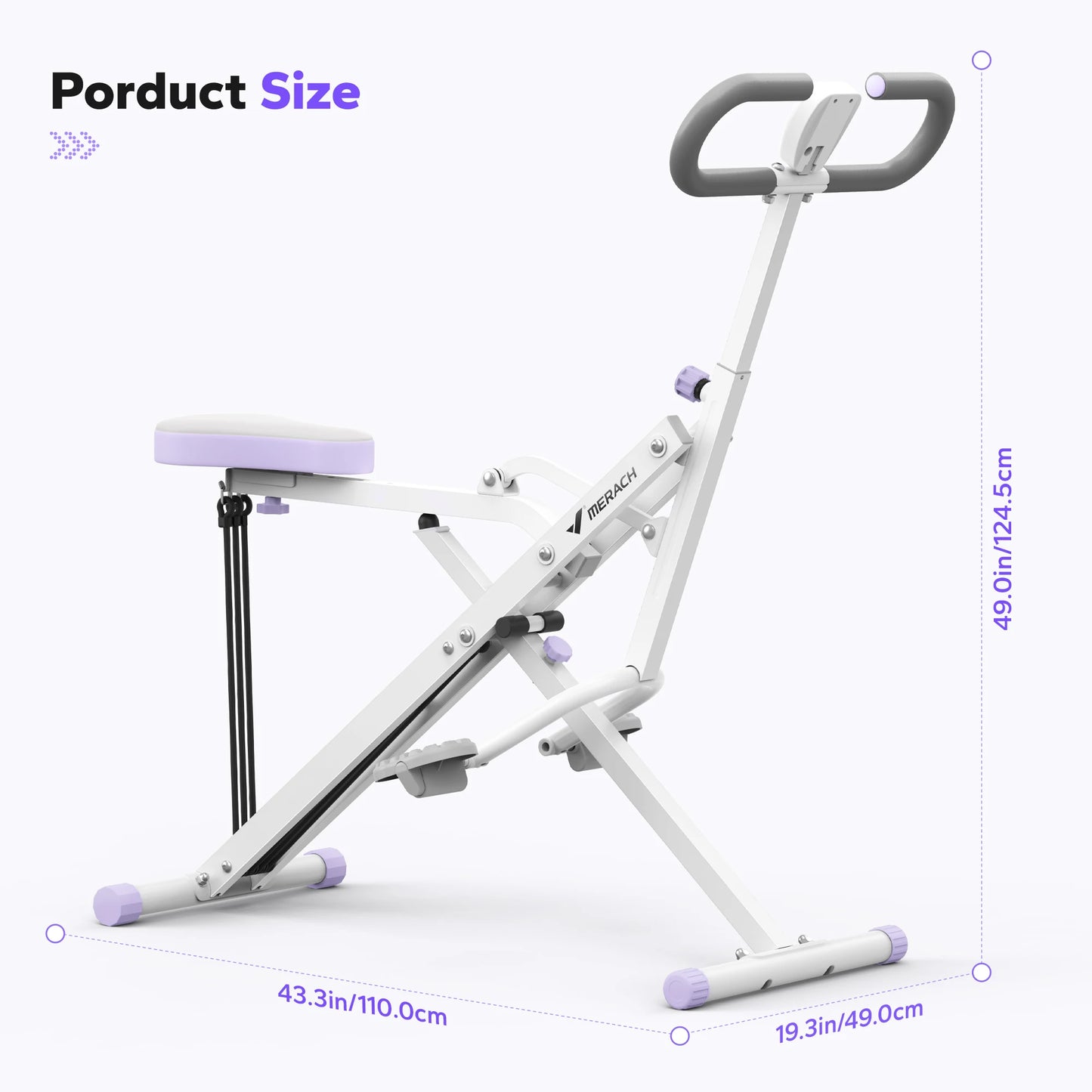 MERACH R07 Squat Machine 2in1 Rowing Foldable Home Workout