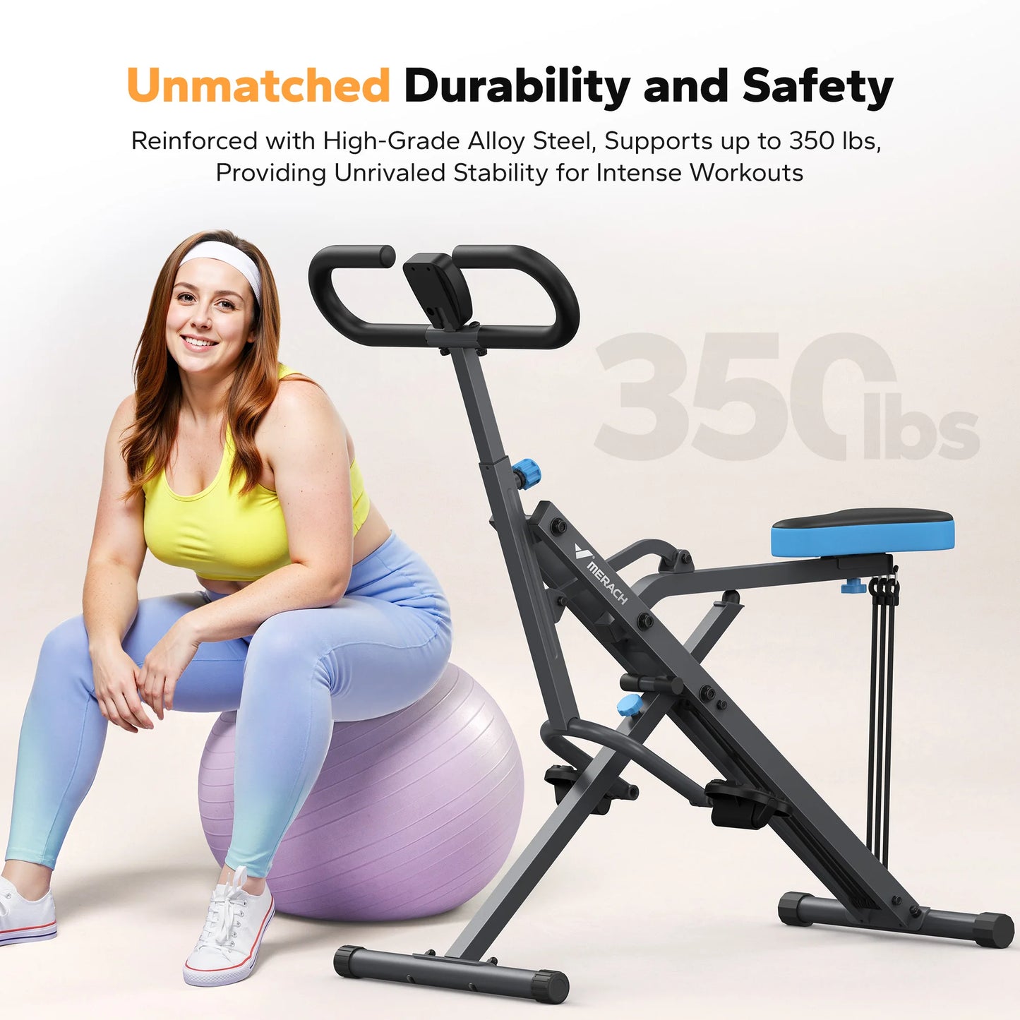 MERACH R07 Squat Machine 2in1 Rowing Foldable Home Workout