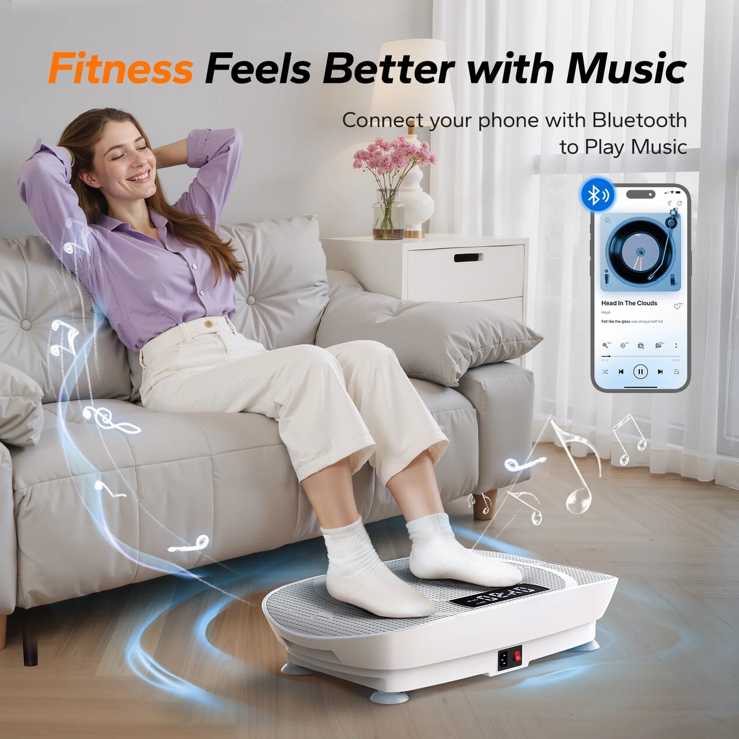 MERACH CV30 Vibration Plate Exercise Machine For Full Body Workout