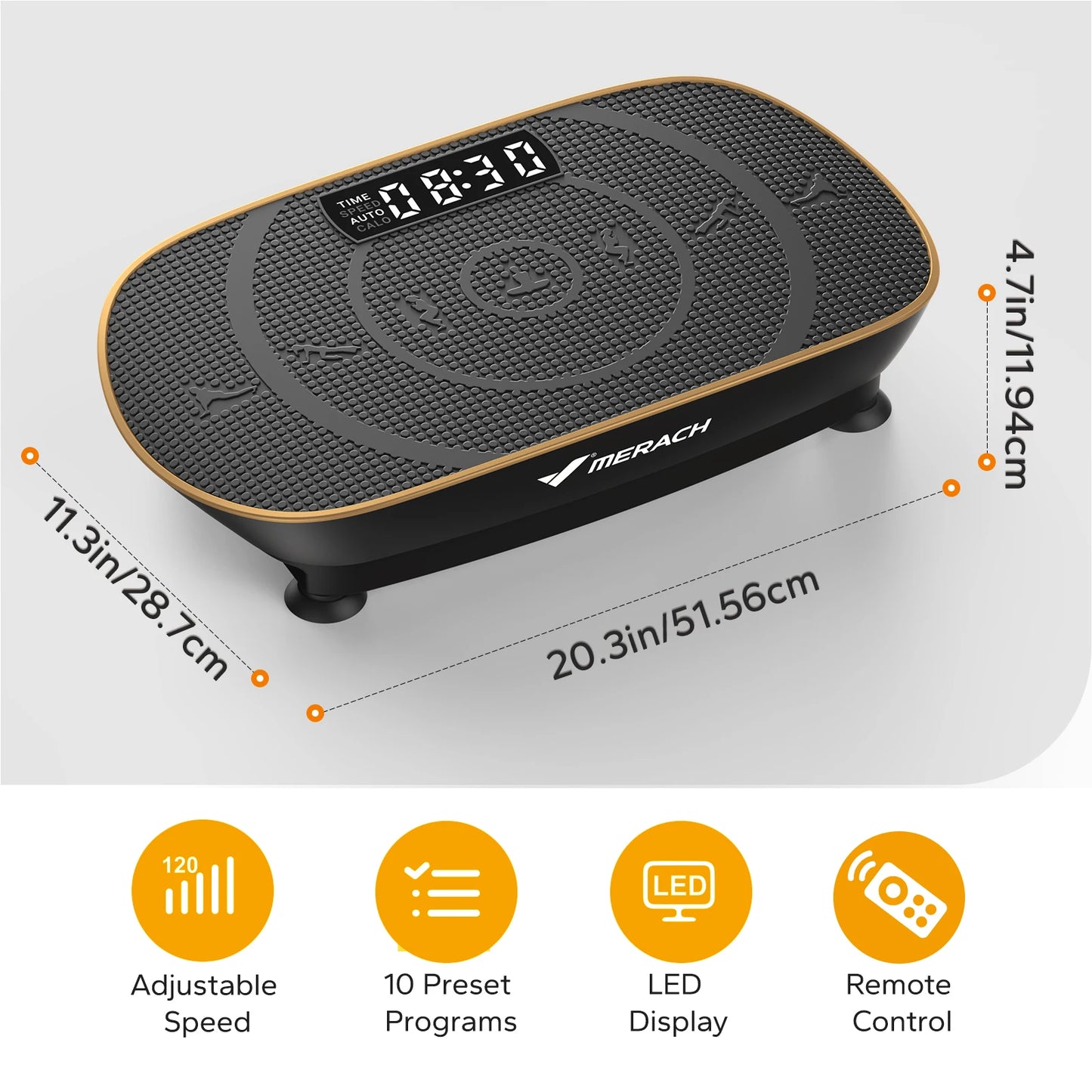Merach Vibration Plate Exercise Machine For Full Body Workout