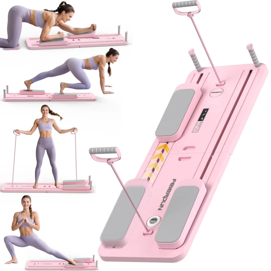 5 In 1 Folding Pilates Board Reformer For Home Use