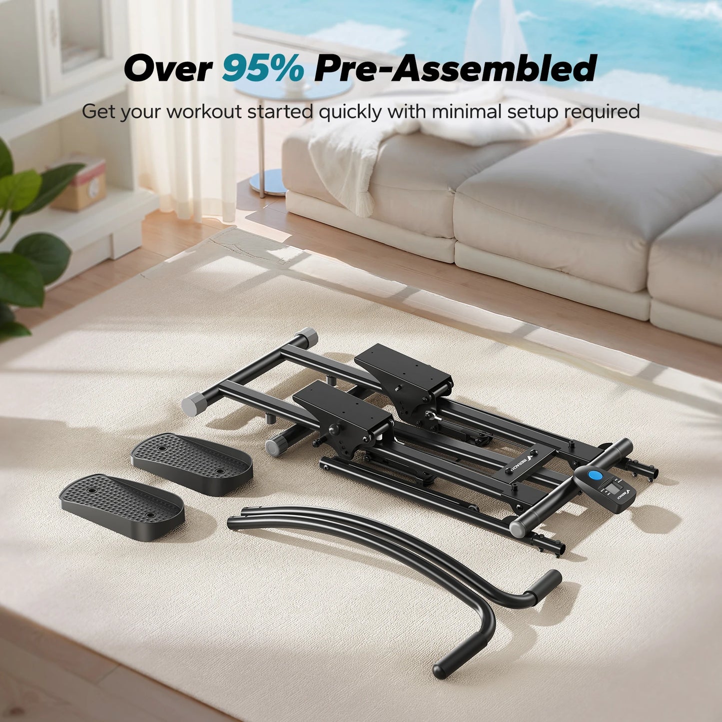 MERACH Stair Stepper For Home Gym Full-Body Workout Compact Climber