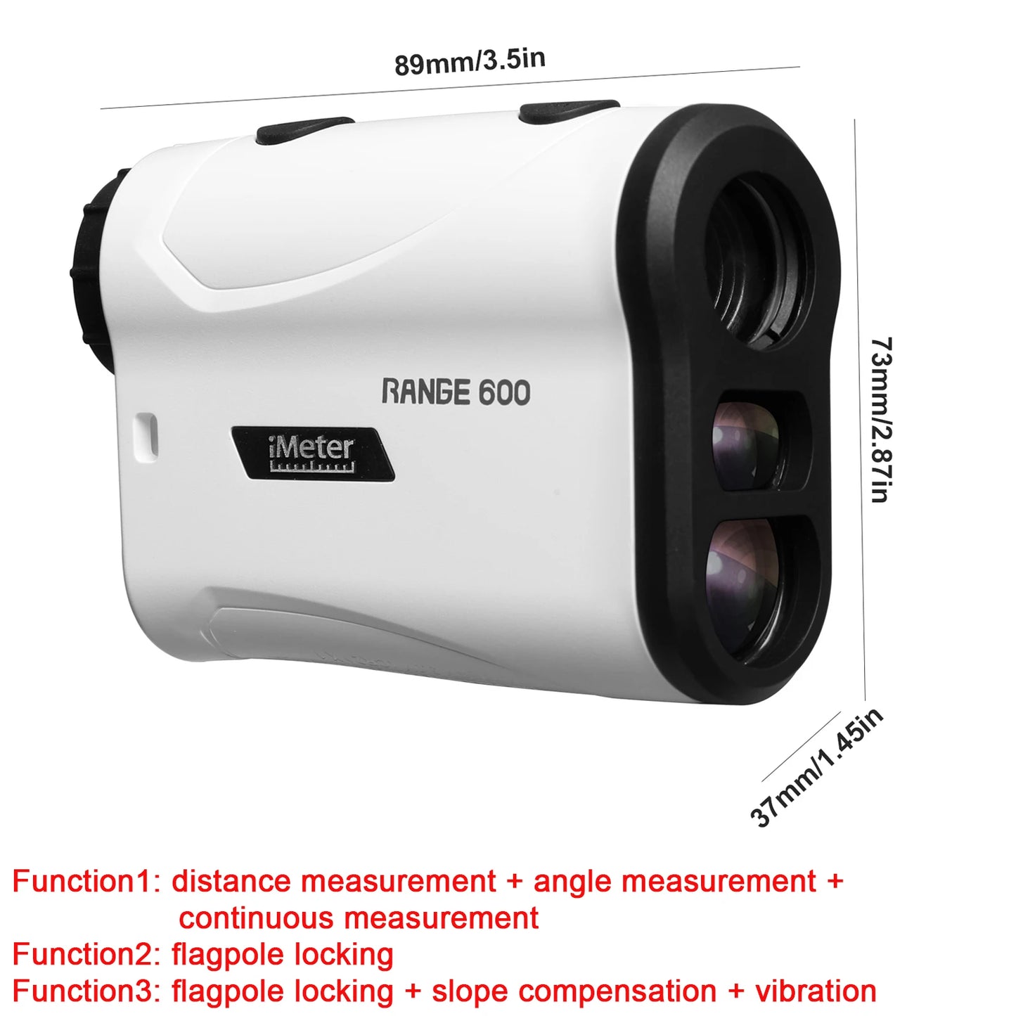 Peakpulse 650 Yard Golf Laser Rangefinder With Slope Compensation