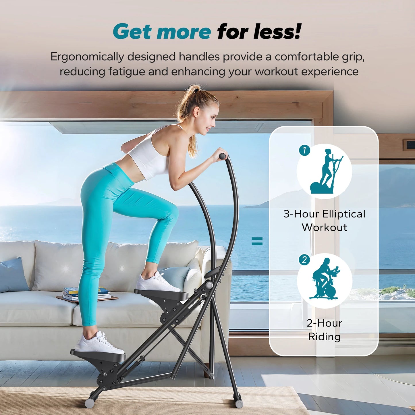 MERACH Stair Stepper For Home Gym Full-Body Workout Compact Climber
