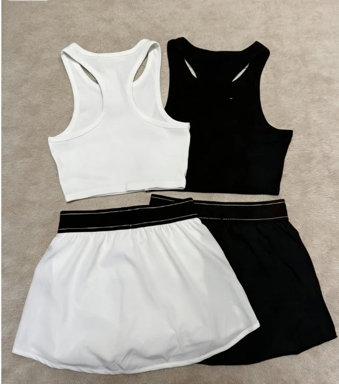 Cotton Knit Women's Tank Top and Stretch Short Set