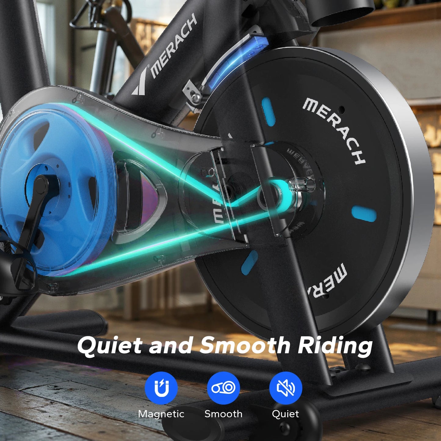 MERACH Magnetic Indoor Cycling Bike With Exclusive App And Low Noise