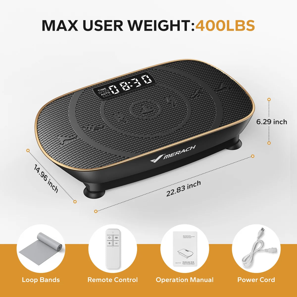 MERACH CV30 Vibration Plate Exercise Machine For Full Body Workout