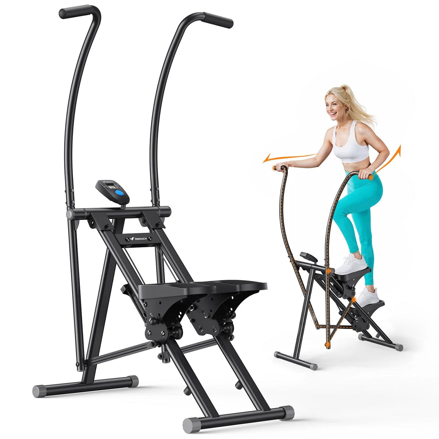 MERACH Stair Stepper For Home Gym Full-Body Workout Compact Climber