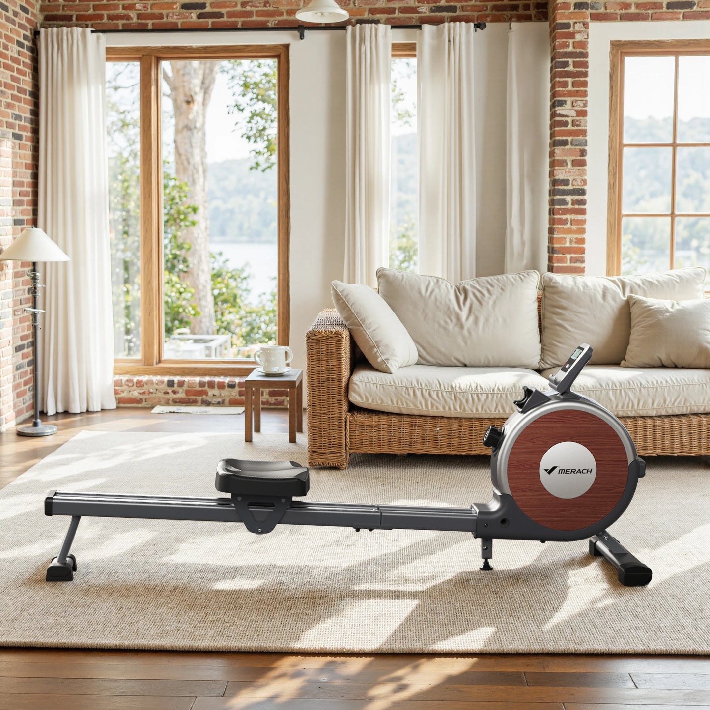MERACH Magnetic Rowing Machine With 16 Levels Resistance