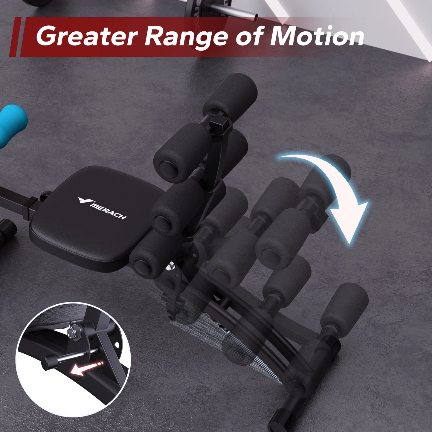 MERACH Ab Machine Multi Functional Adjustable Sit Up Bench For Home Gym