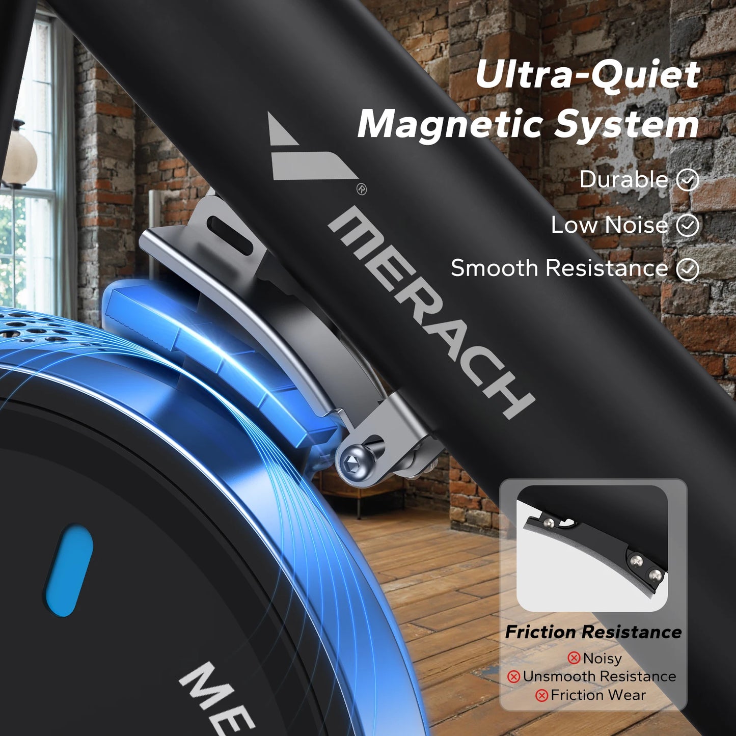 MERACH Magnetic Indoor Cycling Bike With Exclusive App And Low Noise