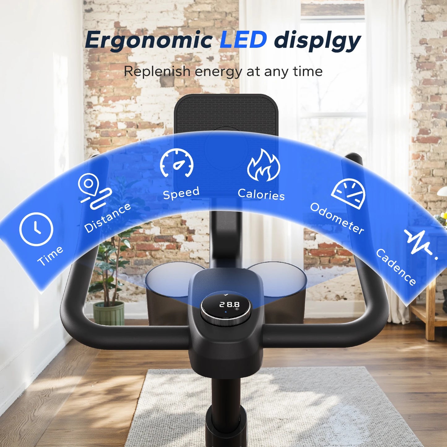 MERACH Magnetic Indoor Cycling Bike With Exclusive App And Low Noise