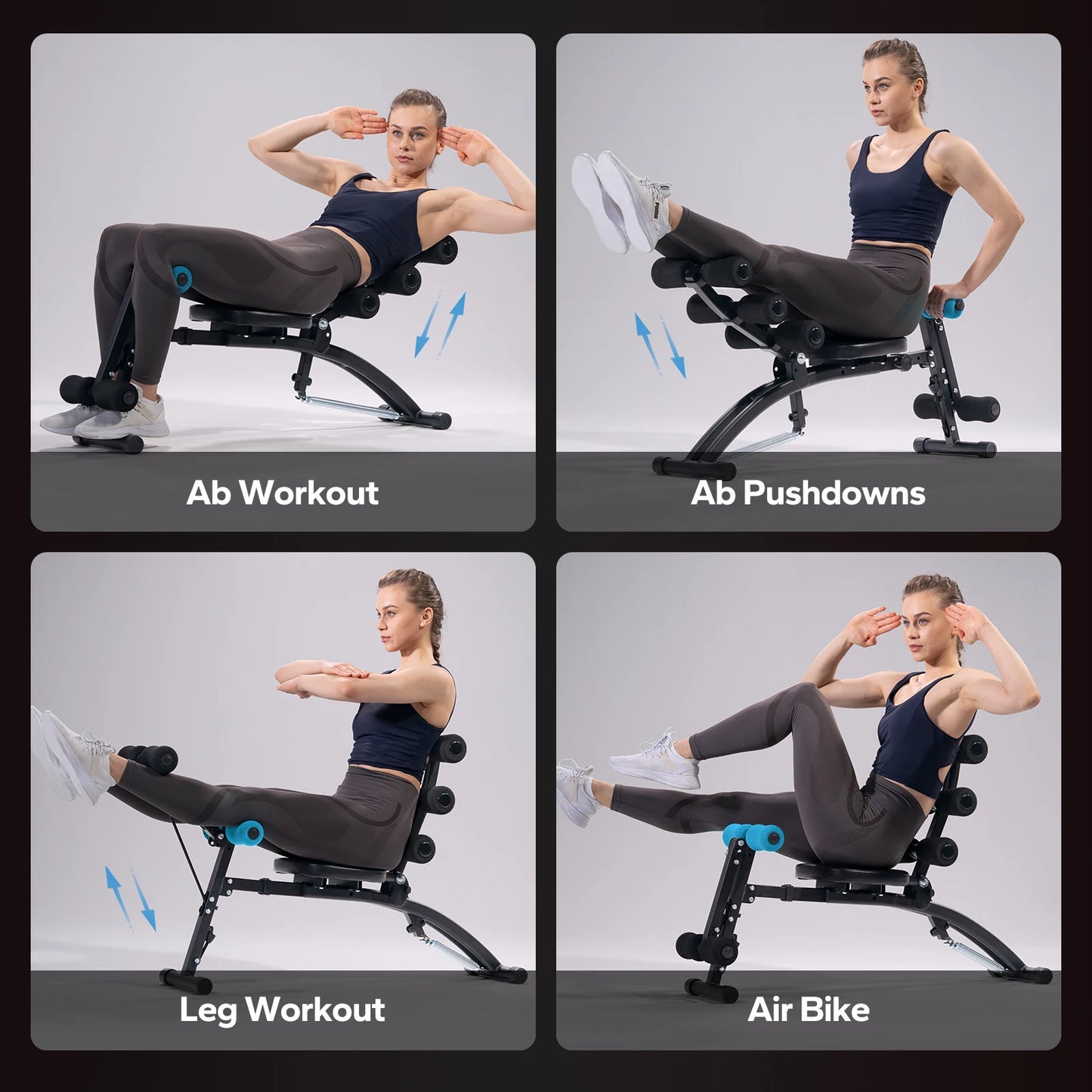 MERACH Ab Machine Multi Functional Adjustable Sit Up Bench For Home Gym