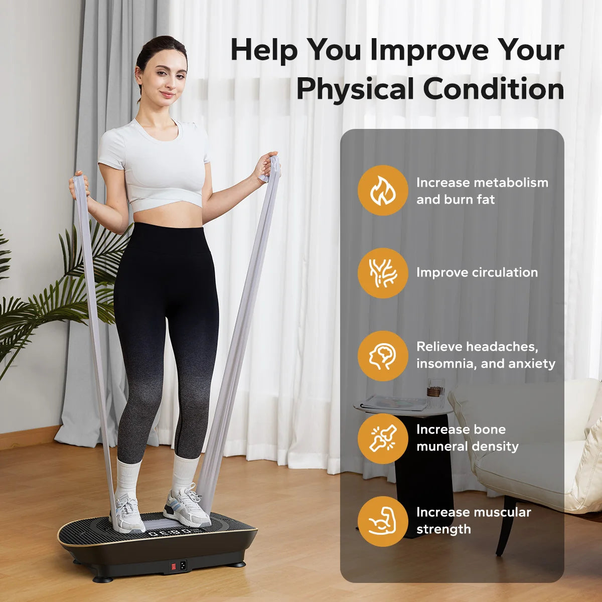 Merach Vibration Plate Exercise Machine For Full Body Workout