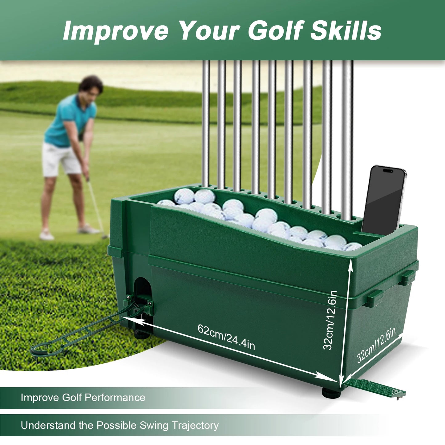 Automatic Golf Tee Machine For Backyard Practice Driving Range