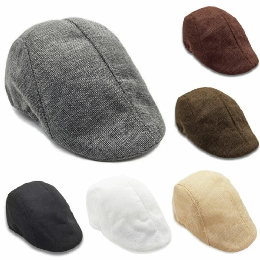Peaky Newsboy Golf Cap For Men And Boys Vintage Beret