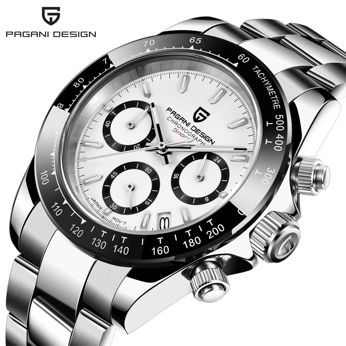 PAGANI DESIGN PD1644 Men Stainless Steel VK63 Chronograph Watch