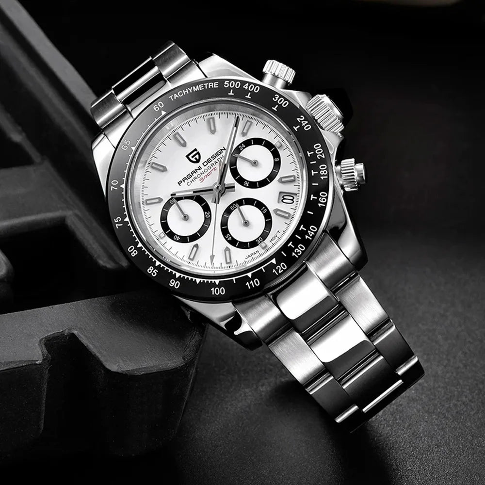 PAGANI DESIGN PD1644 Men Stainless Steel VK63 Chronograph Watch