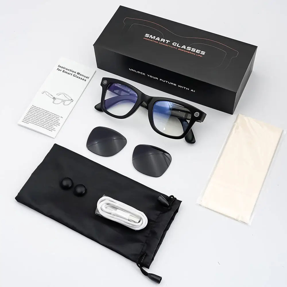 Smart Glasses GS4 Max With 8MP Camera And AI Translation
