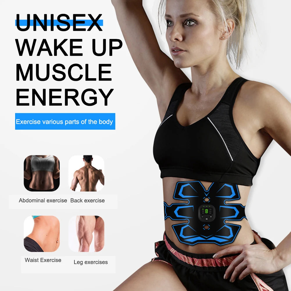 MOJOYCE EMS Stimulating Slimming Belt With USB Rechargeable LED Display