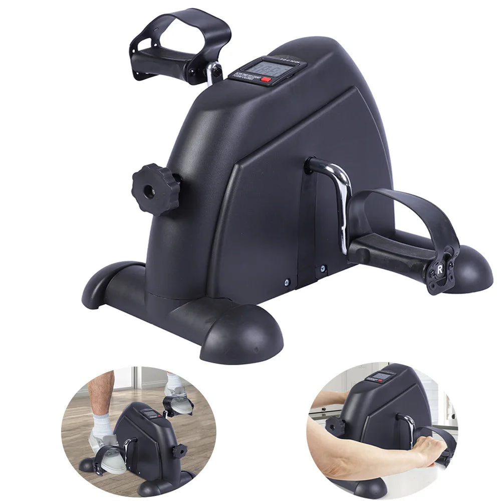 Stepper Exercise Bike With LCD Screen Portable Foot Pedal Exerciser Home