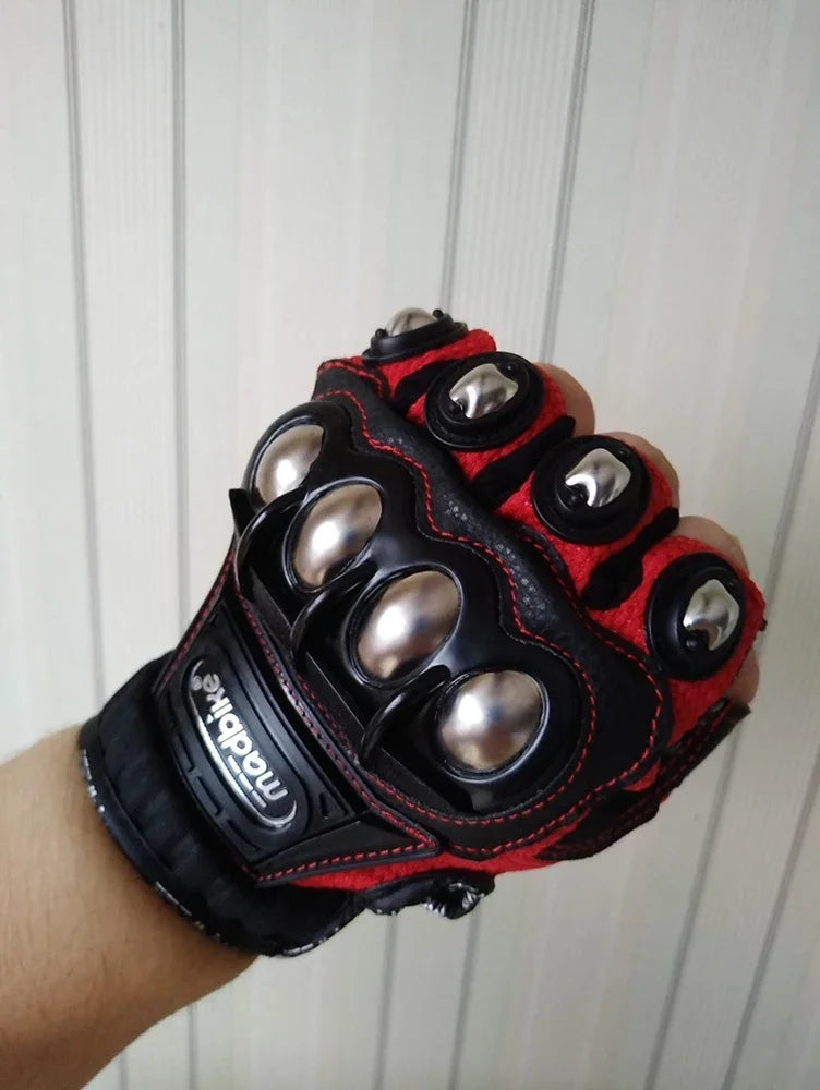 Tactical Gloves Steel Safety For Cycling Powersports And Self Defense