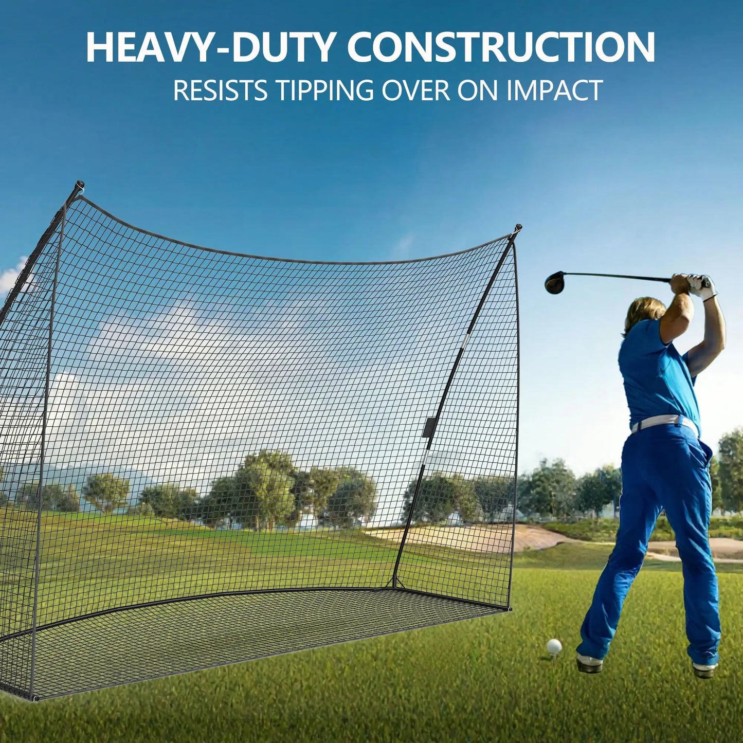 HiMISS Golf Practice Net Portable Backyard Hitting Swing Training Equipment