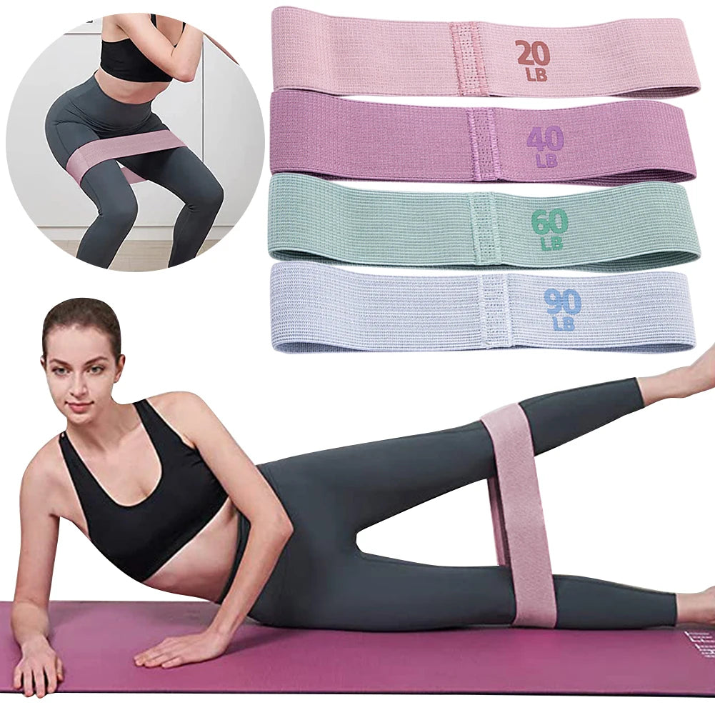 Sikiwind Hip Resistance Bands Anti Slip Glute Thigh Fitness Set