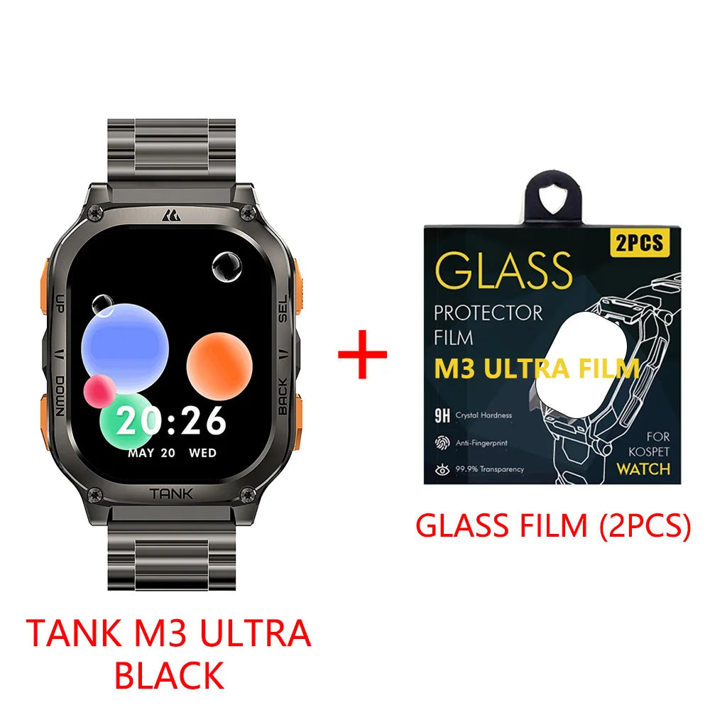 KOSPET Tank M3 Ultra GPS Smartwatch For Men AMOLED