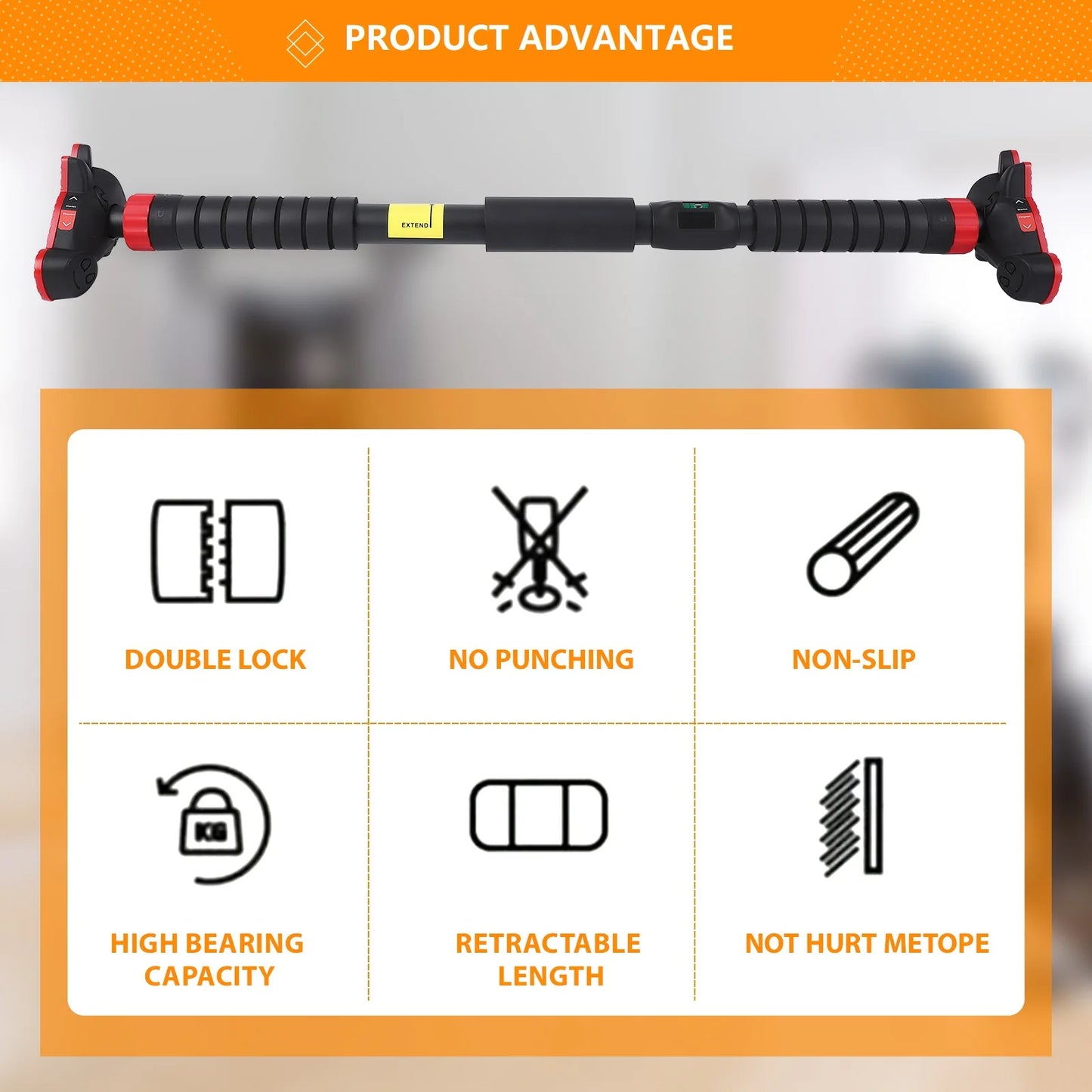 TWISTER.CK Pull Up Bar For Doorway Wall Mounted Non Slip