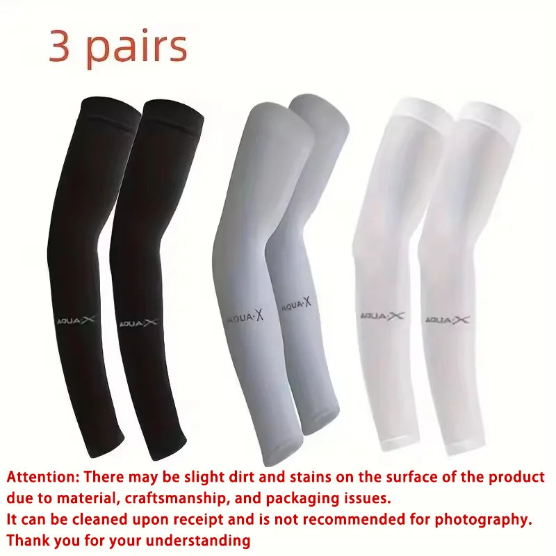 Breathable Sun Protection Sleeves Polyester For Sports And Outdoors