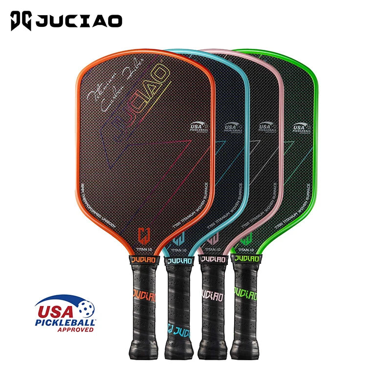 JUCIAO T-Titanium Carbon Fiber Pickleball Paddle