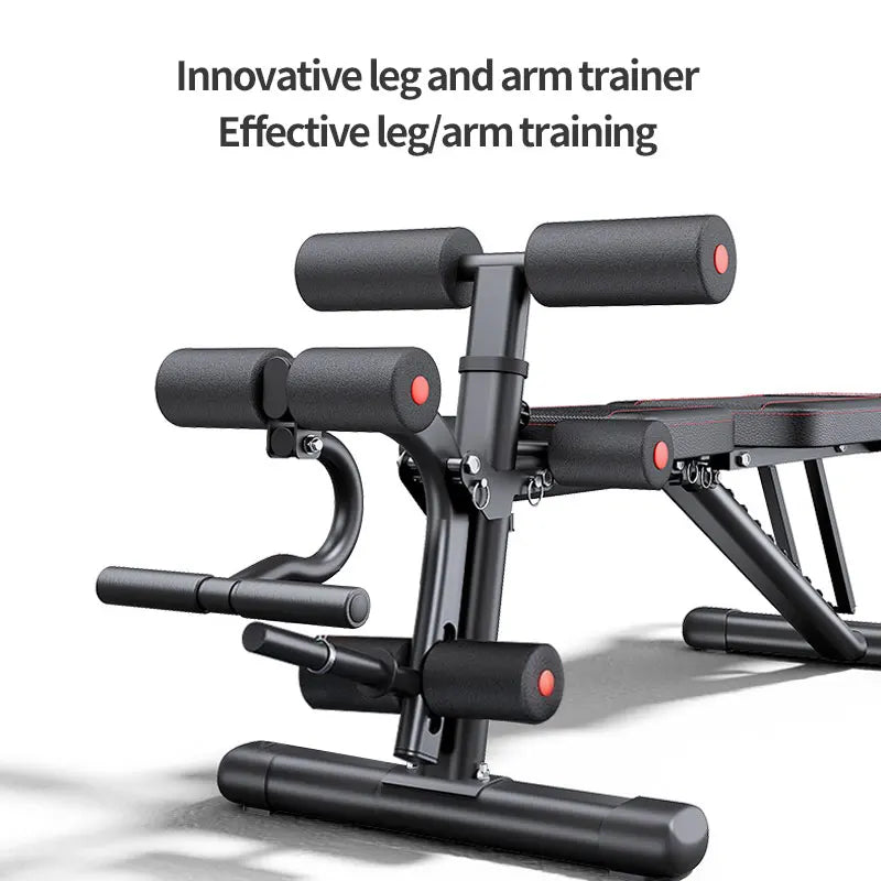 Multifunctional Foldable Weight Bench for Home Strength Training